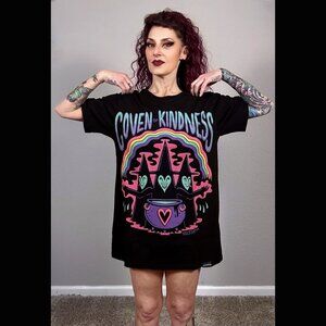 KillStar NWOT Coven of Kindness Tee Witch Whimsigoth Goth Cotton Unisex L